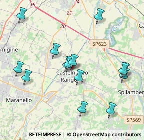 Mappa Via Tintoretto, 41051 Castelnuovo Rangone MO, Italia (4.21643)