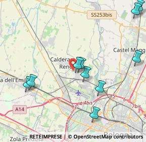 Mappa Via G. Garibaldi, 40124 Bologna BO, Italia (5.08818)