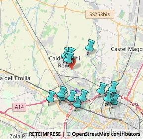 Mappa Via G. Garibaldi, 40124 Bologna BO, Italia (3.63563)