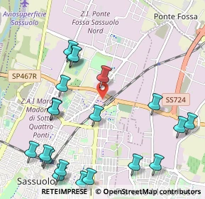 Mappa Via Archimede, 41049 Sassuolo MO, Italia (1.345)