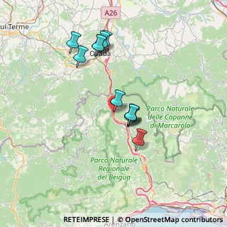 Mappa Via Valle Stura di Sopra, 16010 Rossiglione GE, Italia (6.35417)