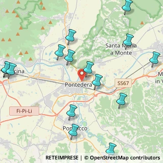 Mappa Piazza Enrico Berlinguer, 56025 Pontedera PI, Italia (5.60733)