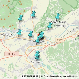 Mappa Piazza Enrico Berlinguer, 56025 Pontedera PI, Italia (2.74429)
