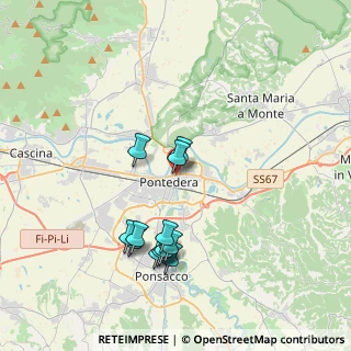 Mappa Piazza Enrico Berlinguer, 56025 Pontedera PI, Italia (3.71167)