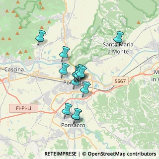 Mappa Piazza Enrico Berlinguer, 56025 Pontedera PI, Italia (2.60429)