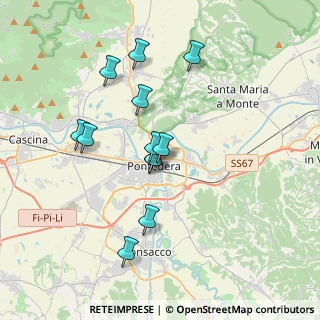 Mappa Piazza Enrico Berlinguer, 56025 Pontedera PI, Italia (3.38)