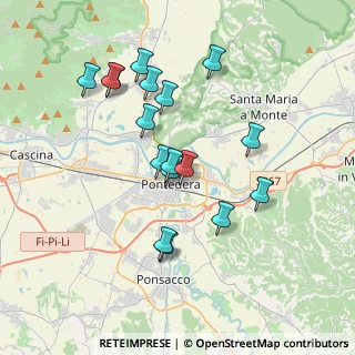 Mappa Piazza Enrico Berlinguer, 56025 Pontedera PI, Italia (3.51588)