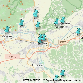 Mappa Piazza Enrico Berlinguer, 56025 Pontedera PI, Italia (4.88538)