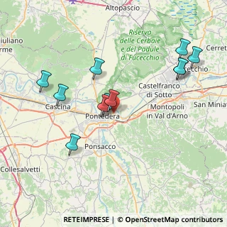 Mappa Via Don Lorenzo Milani, 56025 Pontedera PI, Italia (8.18)