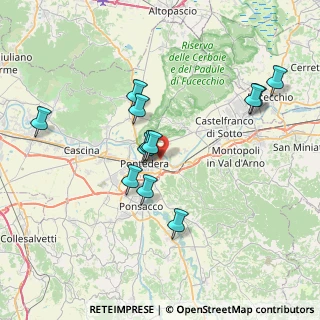 Mappa Via Don Lorenzo Milani, 56025 Pontedera PI, Italia (7.20167)