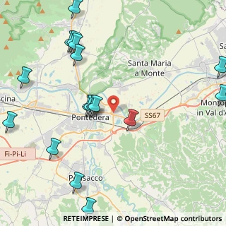 Mappa Via Don Lorenzo Milani, 56025 Pontedera PI, Italia (5.53941)