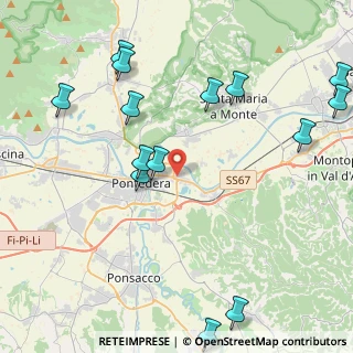 Mappa Via Don Lorenzo Milani, 56025 Pontedera PI, Italia (5.40357)