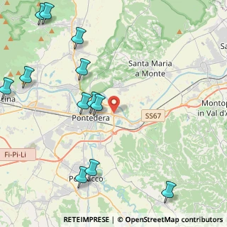 Mappa Via Don Lorenzo Milani, 56025 Pontedera PI, Italia (5.7825)