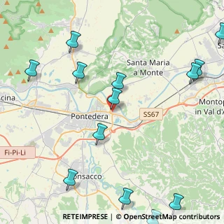 Mappa Via Don Lorenzo Milani, 56025 Pontedera PI, Italia (6.04923)