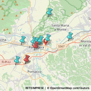 Mappa Via Don Lorenzo Milani, 56025 Pontedera PI, Italia (3.56167)