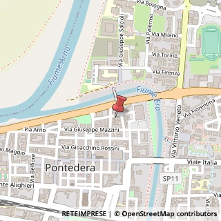 Mappa Via Filippo Corridoni, 26, 56025 Pontedera, Pisa (Toscana)