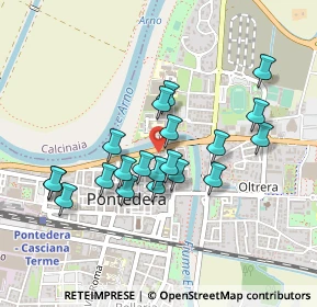 Mappa Via Filippo Corridoni, 56025 Pontedera PI, Italia (0.4135)