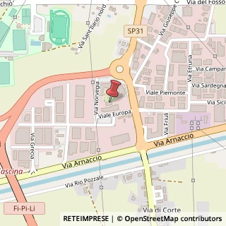 Mappa Viale Europa, 4, 56021 Cascina, Pisa (Toscana)