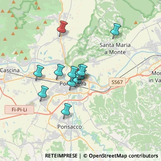 Mappa Via Vittorio Alfieri, 56025 Pontedera PI, Italia (2.74083)