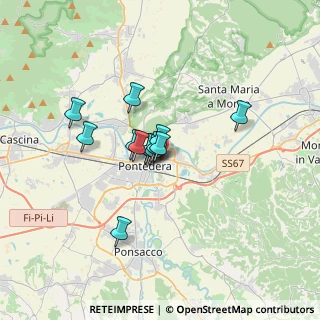 Mappa Via Vittorio Alfieri, 56025 Pontedera PI, Italia (2.25923)