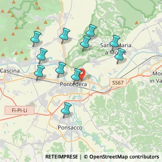 Mappa Via Vittorio Alfieri, 56025 Pontedera PI, Italia (4.12)