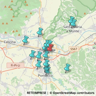 Mappa Via Tosco Romagnola, 56025 Pontedera PI, Italia (3.4175)