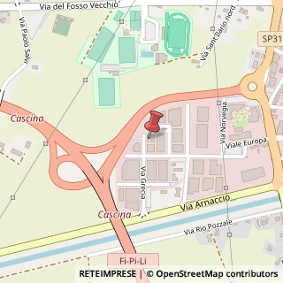 Mappa Via Belgio, 12, 56021 Cascina, Pisa (Toscana)