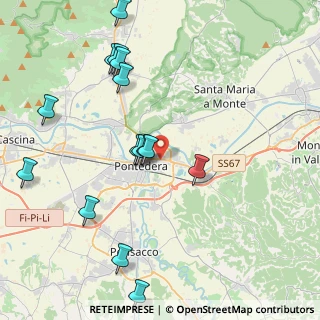 Mappa Via del Gelso, 56025 Pontedera PI, Italia (4.71267)