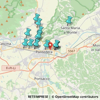 Mappa Via del Gelso, 56025 Pontedera PI, Italia (3.054)