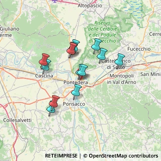 Mappa Km 22 N. Snc, 56025 Pontedera PI, Italia (6.11615)