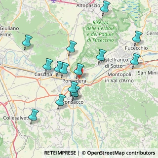 Mappa Piazzetta del Gelso, 56025 Pontedera PI, Italia (8.09733)