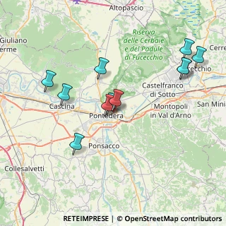 Mappa Via del Gelso, 56025 Pontedera PI, Italia (8.02182)