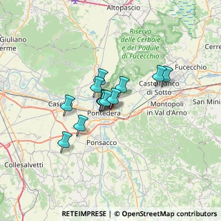 Mappa Piazzetta del Gelso, 56025 Pontedera PI, Italia (4.45231)