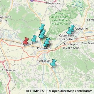 Mappa Via del Gelso, 56025 Pontedera PI, Italia (5.02333)