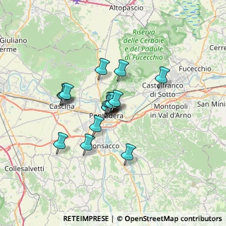 Mappa Via del Gelso, 56025 Pontedera PI, Italia (5.11563)