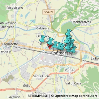 Mappa Via dei Mugnai, 56025 Pontedera PI, Italia (1.21571)