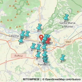 Mappa Via dei Mugnai, 56025 Pontedera PI, Italia (3.36235)