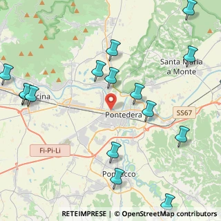 Mappa Via dei Mugnai, 56025 Pontedera PI, Italia (5.895)