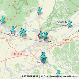 Mappa Via dei Mugnai, 56025 Pontedera PI, Italia (5.11133)