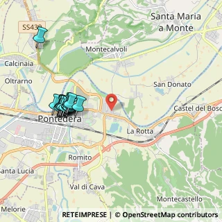 Mappa Via della Virgola, 56025 Pontedera PI, Italia (2.06588)