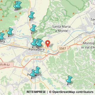 Mappa Via della Virgola, 56025 Pontedera PI, Italia (5.94083)