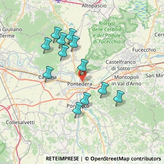 Mappa Via Vittorio Veneto, 56025 Pontedera PI, Italia (7.3775)