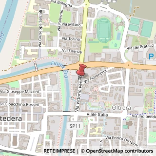 Mappa Via Vittorio Veneto, 121, 56025 Pontedera, Pisa (Toscana)