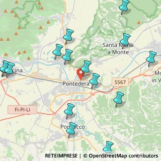Mappa Via Vittorio Veneto, 56025 Pontedera PI, Italia (5.612)