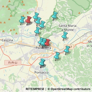 Mappa Via Vittorio Veneto, 56025 Pontedera PI, Italia (3.55706)