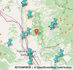 Mappa Localita' Ponte All'olivo, 50066 Reggello FI, Italia (5.63714)