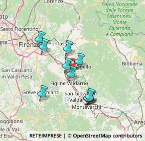 Mappa Localita' Ponte All'olivo, 50066 Reggello FI, Italia (12.54182)