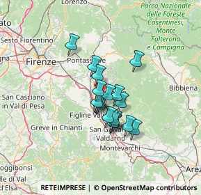 Mappa Localita' Ponte All'olivo, 50066 Reggello FI, Italia (8.93294)