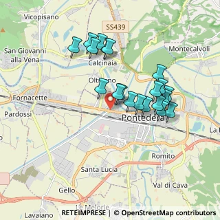 Mappa Via Tosco Romagnola Ovest, 56025 Pontedera PI, Italia (1.691)