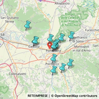 Mappa Via Tosco Romagnola Ovest, 56025 Pontedera PI, Italia (5.44143)